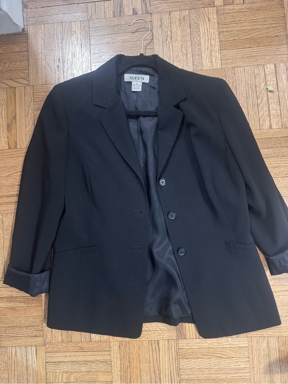 Alfani Women’s Black Classic Single-Breasted Blazer